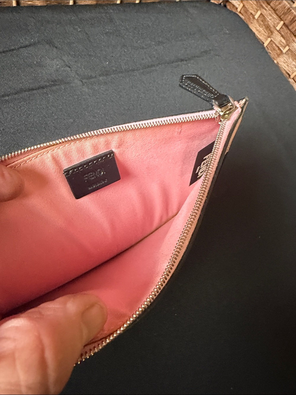 Fendi Monster Flat Pouch EUC - Picture 3 of 8